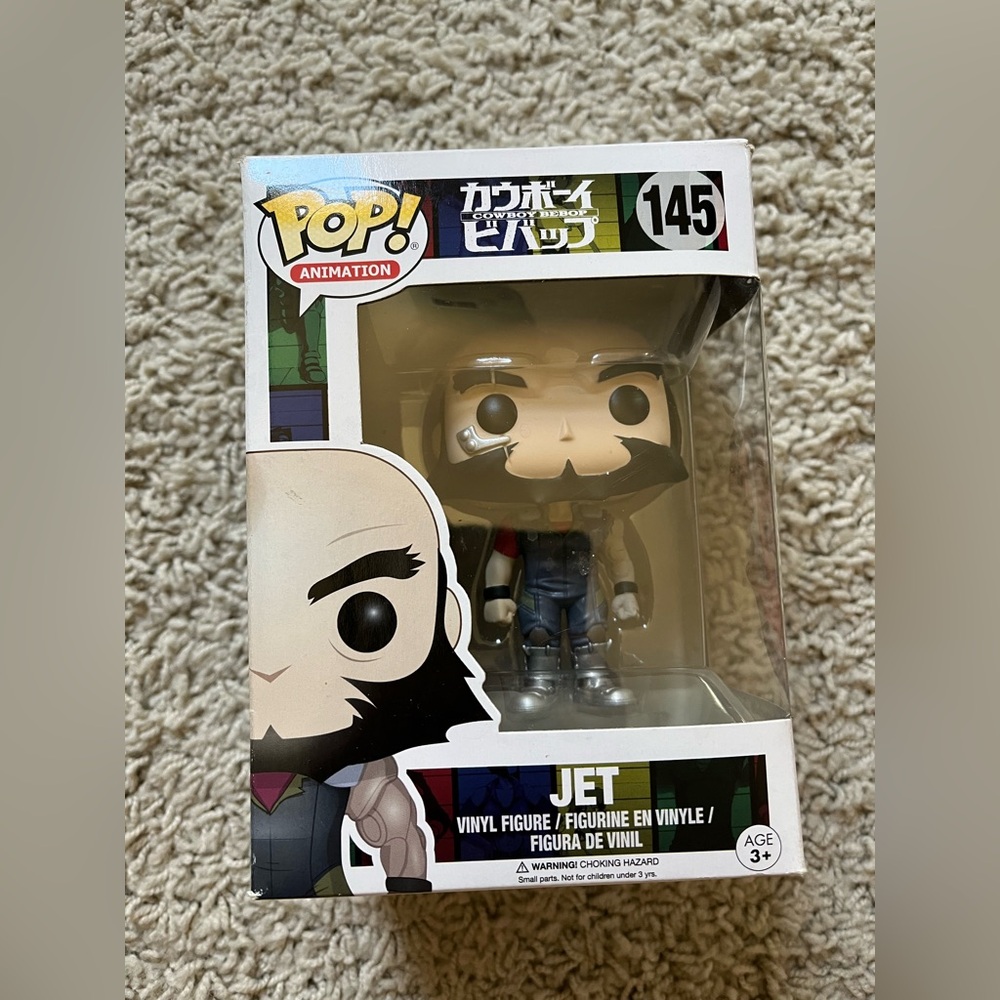 Funko Pop! Vinyl: Cowboy Bebop - Jet‎ Black #145 FIRST RELEASE Anime Show✅